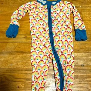 Little Sleepies rainbow zippie